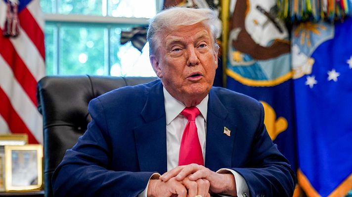 Telediario 2 - Trump acude a su cumbre con Putin en Alaska con la promesa pendiente de frenar la guerra en Ucrania