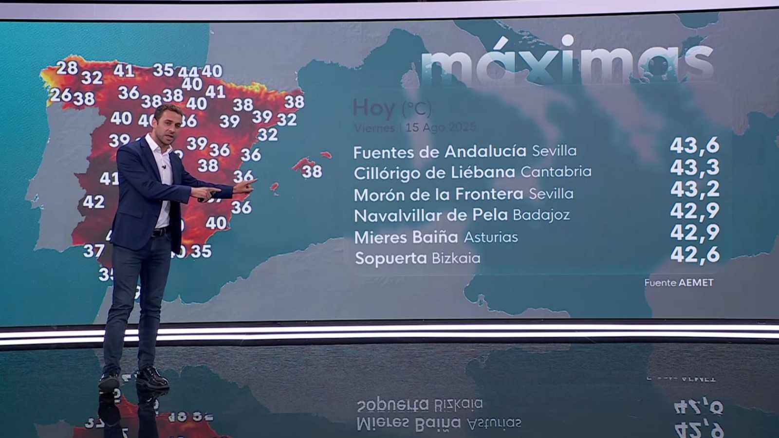 El Tiempo - 15/08/25 - RTVE.es - El tiempo | Ver