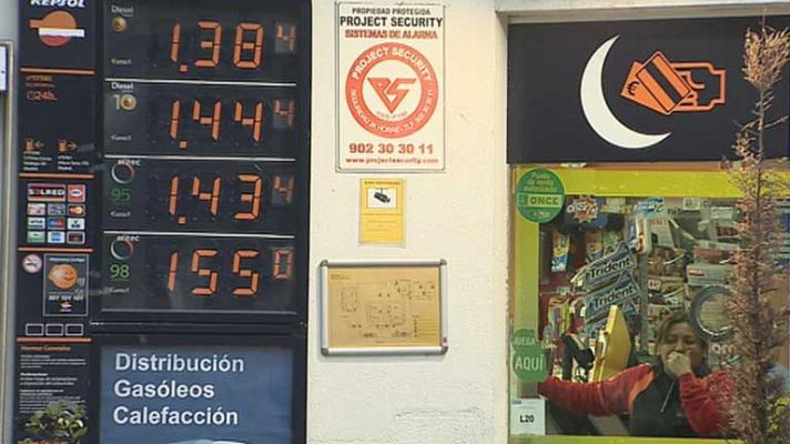 Telediario 1 - La gasolina un 8% más cara