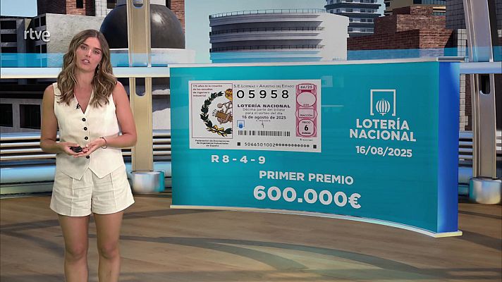 Loterías - Sorteo de la Lotería Nacional del 16/08/2025