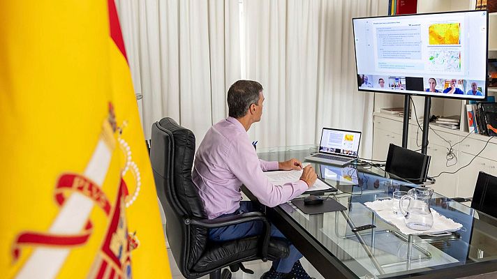 Telediario Fin de Semana - Sánchez visitará los incendios en Ourense y León y el PP pide más recursos