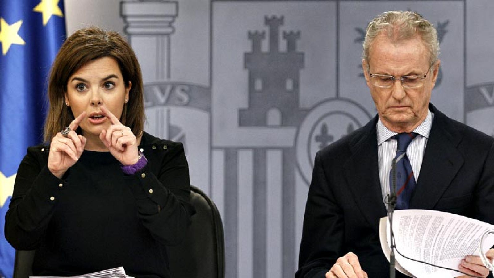 Sáenz de Santamaría "entiende" a la familia de la víctima del kamikaze indultado, pero dice que el Gobierno debe ser equitativo