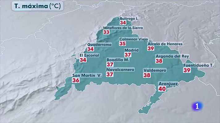 Informativo de Madrid - El tiempo en la Comunidad de Madrid -18/08/25