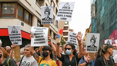Una protesta en Le�n pide la dimisi�n de Ma�ueco | Ver