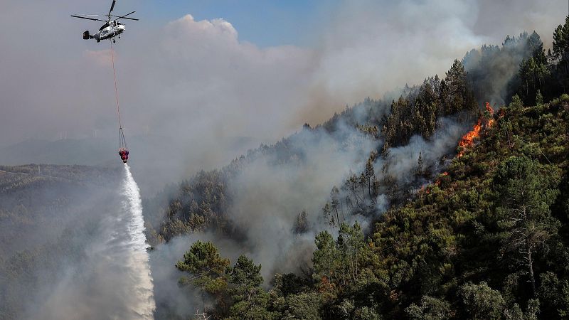 Portugal mantiene el pulso contra los incendios tras más de 200.000 hectáreas calcinadas en lo que va de 2025