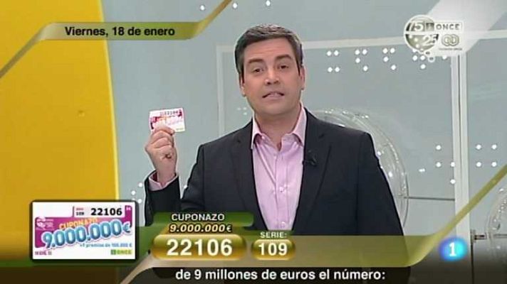 Sorteos ONCE - Sorteo ONCE - 18/01/13