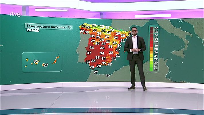 El tiempo - Chubascos y tormentas fuertes en litorales de Cataluña y en Baleares