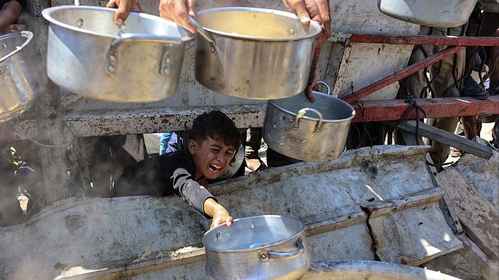 Telediario Fin de Semana - En las últimas 24 horas han muerto ocho personas en Gaza por desnutrición, entre ellas dos bebés