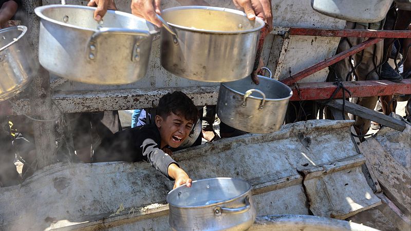 En las últimas 24 horas han muerto ocho personas en Gaza por desnutrición, entre ellas dos bebés