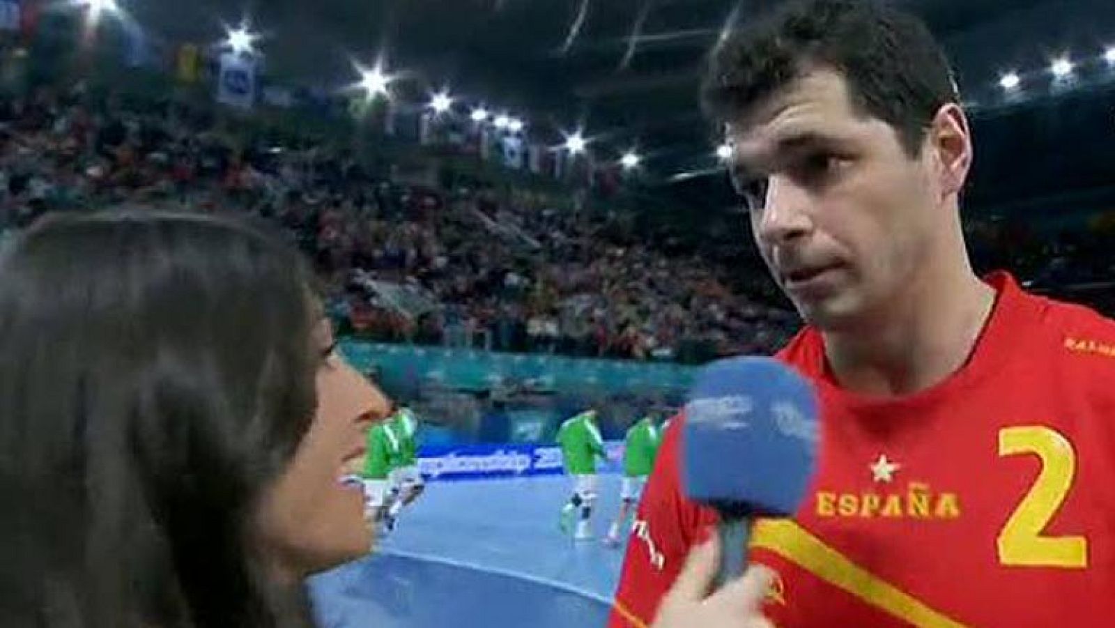 El capitán de la selección española ha atendido a las cámaras de TVE nada más terminar el partido.