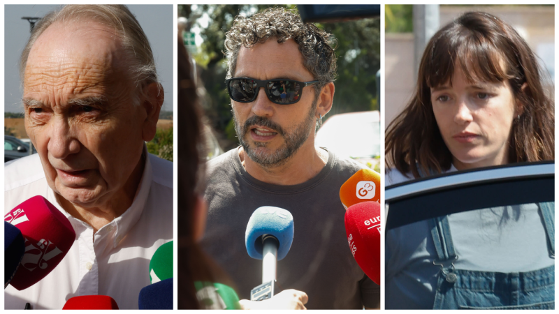 Amigos y familiares despiden a Verónica Echegui en el Tanatorio de La Paz