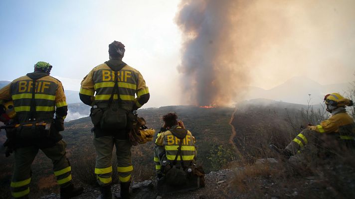 Telediario 1 - Preocupación por la reactivación de los fuegos en León y Zamora