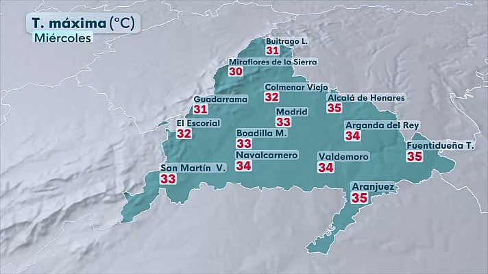 Informativo de Madrid - El tiempo en la Comunidad de Madrid -27/08/25