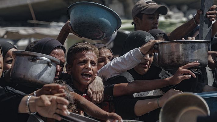 Telediario 1 - Historias del hambre en Gaza