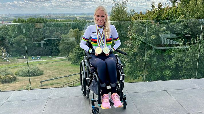Los Deportes de La1 - Manuela Vos, oro también en la prueba en ruta WH1 del Mundial de ciclismo paralímpico