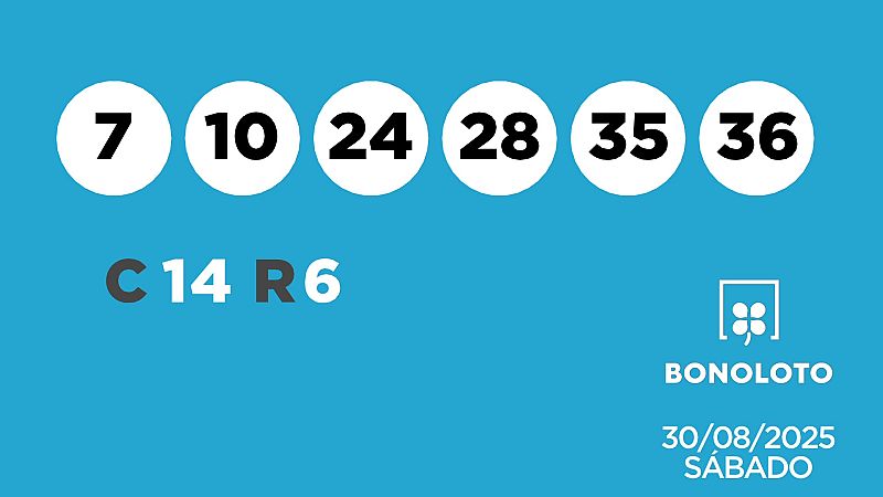 Sorteo de la Lotería Bonoloto del 30/08/2025 - Ver ahora