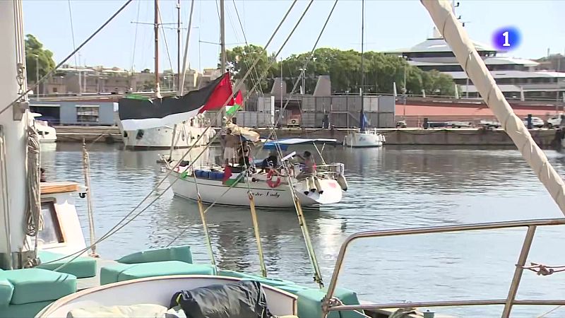 Barcelona es prepara per a la sortida de la Global Sumud Flotilla cap a Gaza