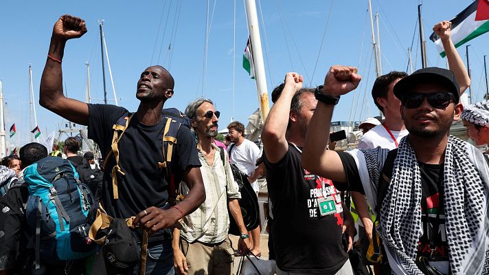 Telediario Fin de Semana - Una nueva flotilla internacional zarpa desde Barcelona con el objetivo de abrir un corredor humanitario en Gaza