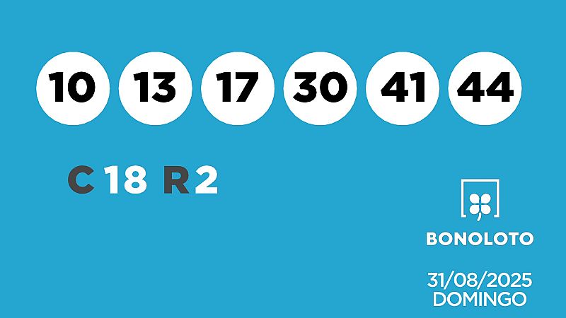 Sorteo de la Lotería Bonoloto del 31/08/2025 - Ver ahora