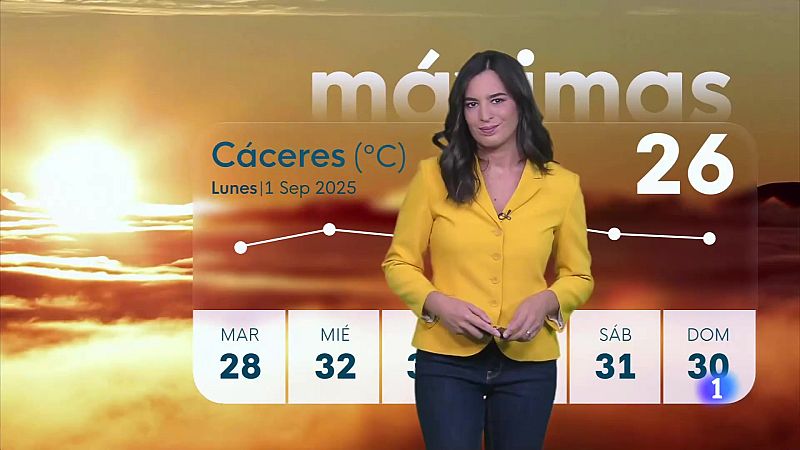 El Tiempo en Extremadura - 01/09/2025 - Ver ahora