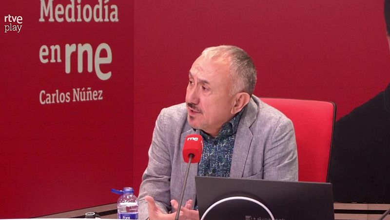 Pepe Álvarez (UGT) no ve señales de alarma en los datos de paro de agosto