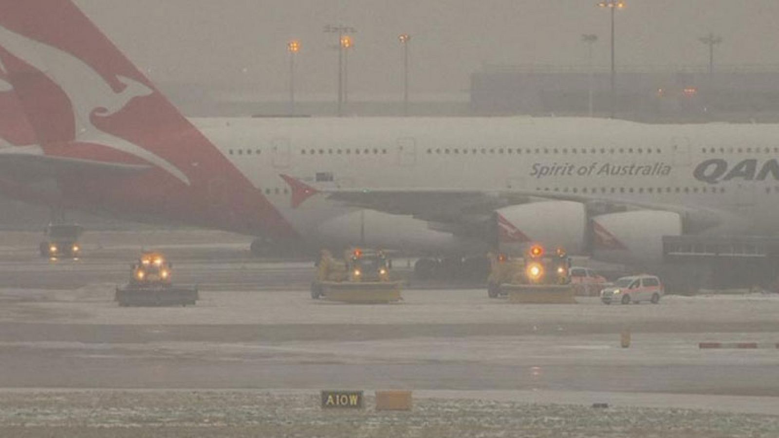 Complicaciones en los viajes en avión por el temporal de nieve y hielo