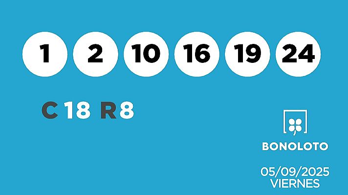SELAE - Sorteo de la Lotería Bonoloto del 05/09/2025