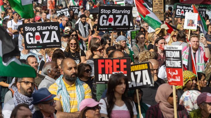 Telediario Fin de Semana - 150 detenidos en una protesta pro-Palestina en Londres