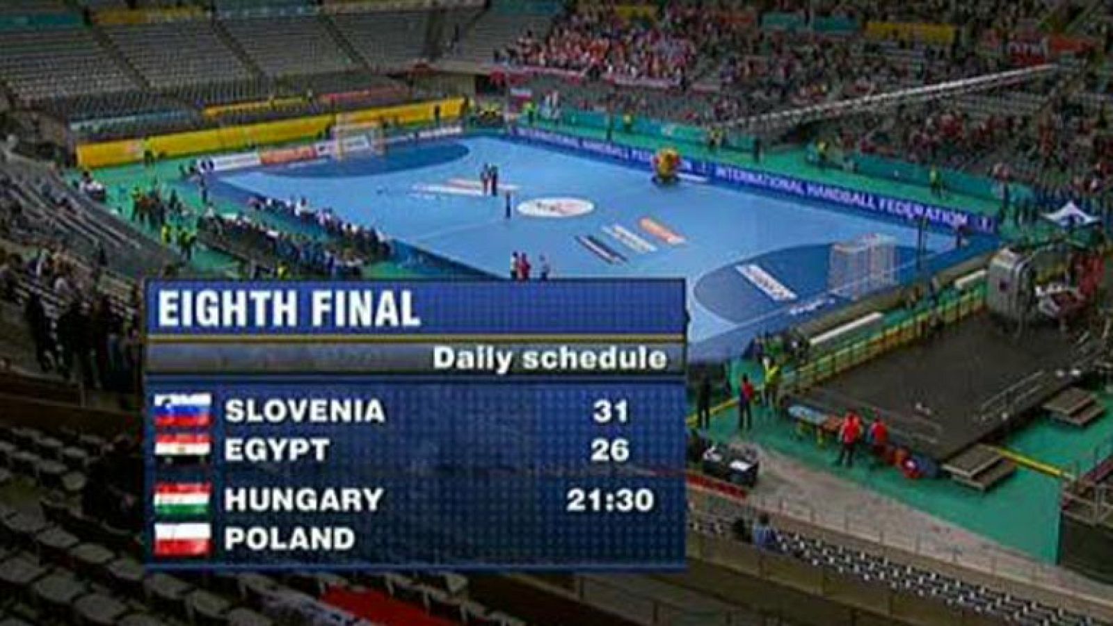 Mundial de Balonmano - 1/8 de final: Hungría - Polonia
