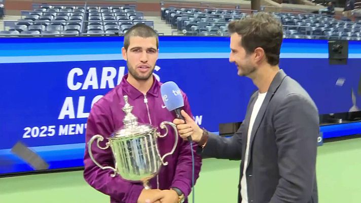 Tenis - Alcaraz, a TVE: "Cuando consigues los objetivos a final de años es algo increíble"