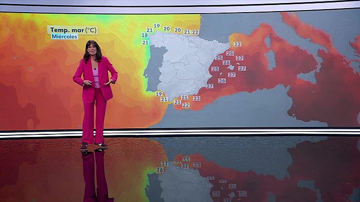 El tiempo - Descenso notable de las temperaturas máximas en el extremo sudeste peninsular