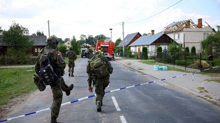 Telediario 2 - Polonia invoca el artículo 4 de la OTAN tras derribar drones rusos en su territorio