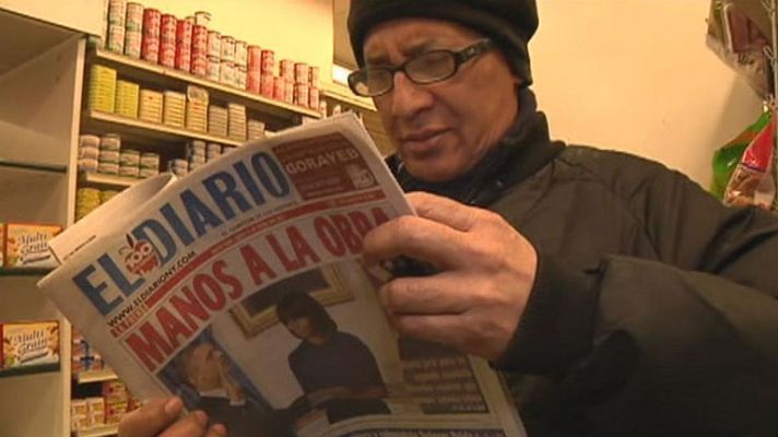 Telediario 1 - Los hispanos esperan la reforma migratoria de Obama