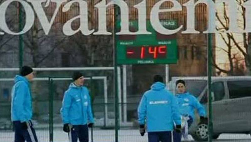 Entrenamiento a 14 grados bajo cero | Ver