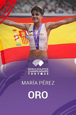 Atletismo - María Pérez logra la medalla de oro en los 35 kilómetros marcha en el Mundial de atletismo
