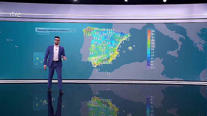 El tiempo - Chubascos y tormentas localmente fuertes en el Pirineo, este de Cataluña e Ibérica oriental