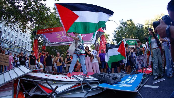 Especiales informativos - Las protestas propalestinas paran La Vuelta