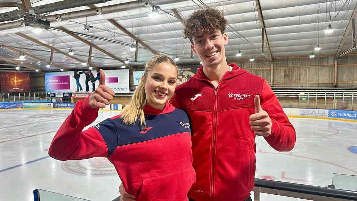 Patinaje sobre hielo - Sofía Val y Asaf Kazimov pelearán por una plaza para los JJOO de Milano: "Estamos preparados"