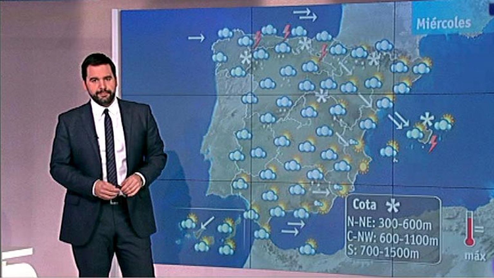 Continúan los avisos por nieve en el centro y norte