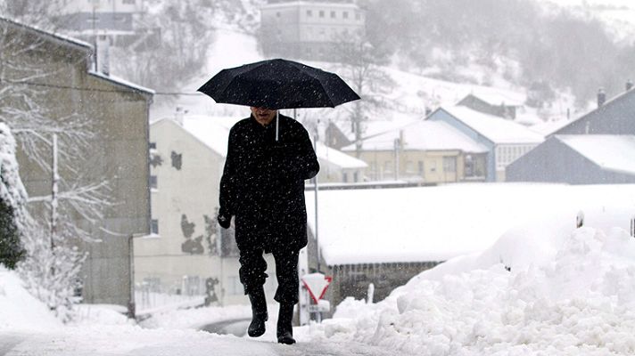 Telediario 1 - Remite el temporal