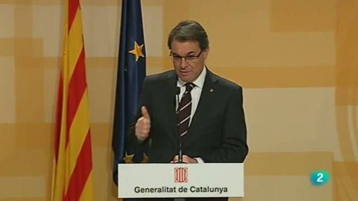 L'Informatiu - Mas culpa el govern espanyol de la impossibilitat de complir el dèficit que li ha marcat