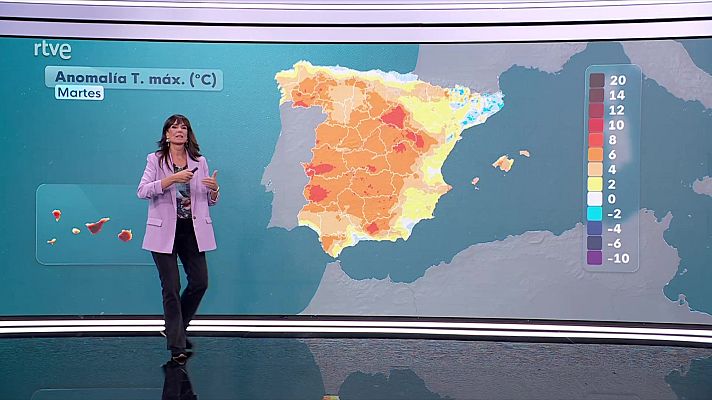 El tiempo - Temperaturas máximas en descenso en Huelva litoral, Alborán, Estrecho, Galicia y alto Ebro