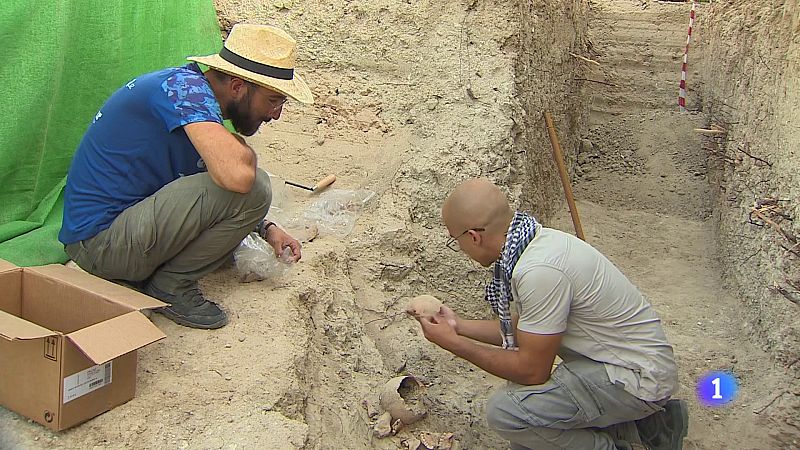 Exhumación de dos cuerpos en la fosa en Mesegar de Tajo (Toledo) | Ver ahora