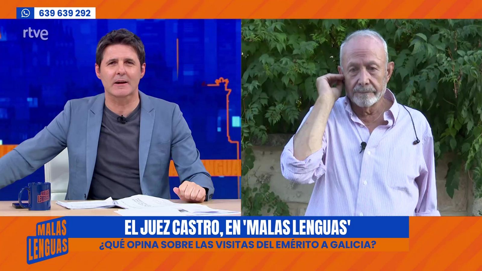 El Juez Castro habla de las protestas pro-Palestina, Peinado y el Emérito - Malas lenguas | Ver