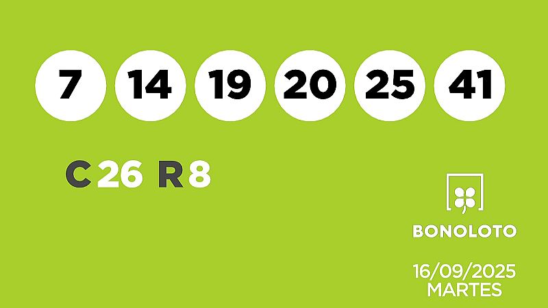 Sorteo de la Lotería Bonoloto y Euromillones del 16/09/2025 - Ver ahora