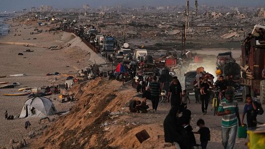 Ms de 350.000 personas huyen de ciudad de Gaza ante los bombardeos y el avance de las tropas israeles
