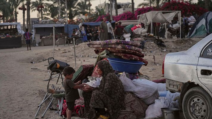 Telediario 2 - El Ejército de Israel sigue forzando a la población a evacuar Ciudad de Gaza