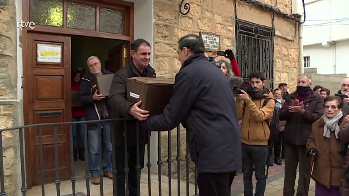 Repor - Reinhumación de los restos exhumados de la fosa en la partida de Cañandonera (Villastar, Teruel)