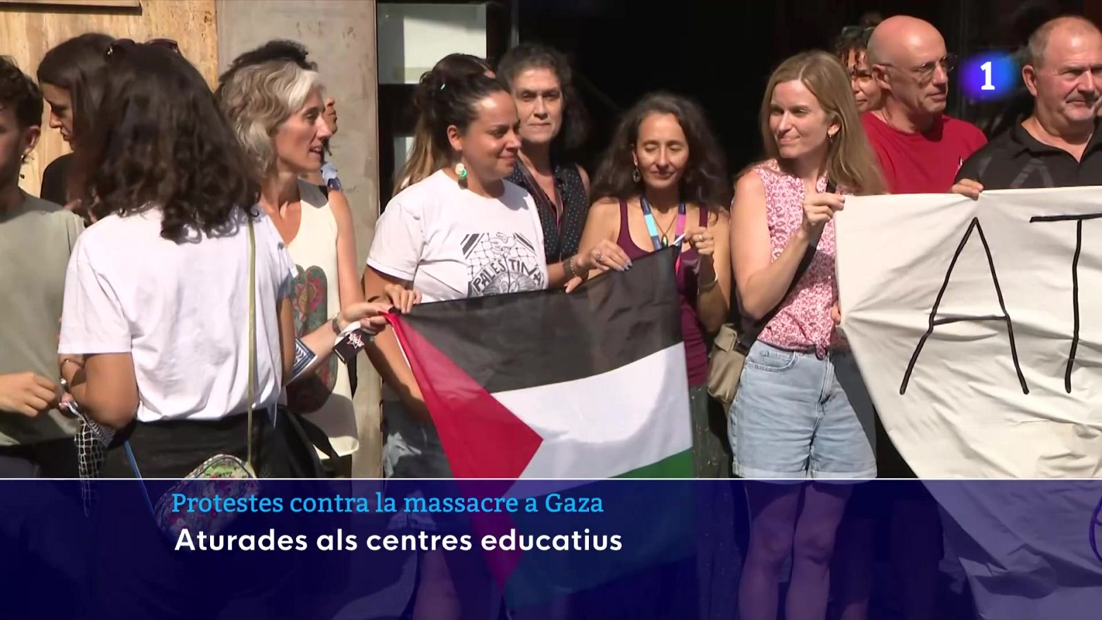 La comunitat educativa protesta contra la massacre a Gaza