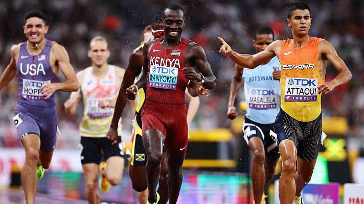 Atletismo - Mohamed Attaoui se clasifica para la final de 800 m del Mundial de Tokio
